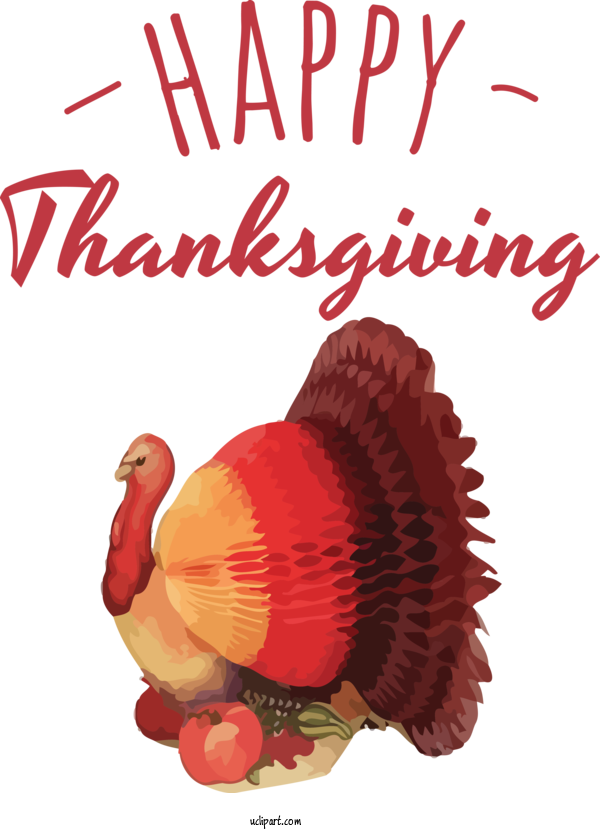 Free Holidays Landfowl Chicken Font For Thanksgiving Clipart Transparent Background