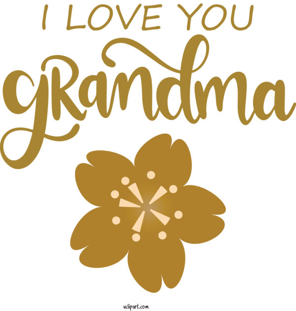 Free Holidays Floral Design Logo Design For Grandparents Day Clipart Transparent Background
