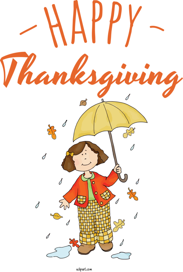 Free Holidays Human Cartoon Behavior For Thanksgiving Clipart Transparent Background