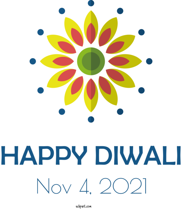 Free Holidays Floral Design Logo Line For Diwali Clipart Transparent Background
