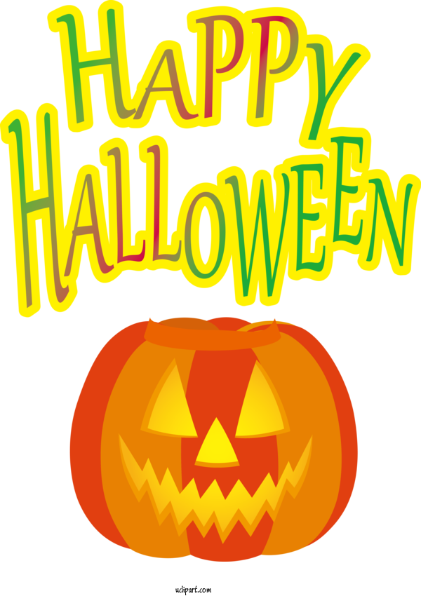 Free Holidays Jack O' Lantern Squash Winter Squash For Halloween Clipart Transparent Background