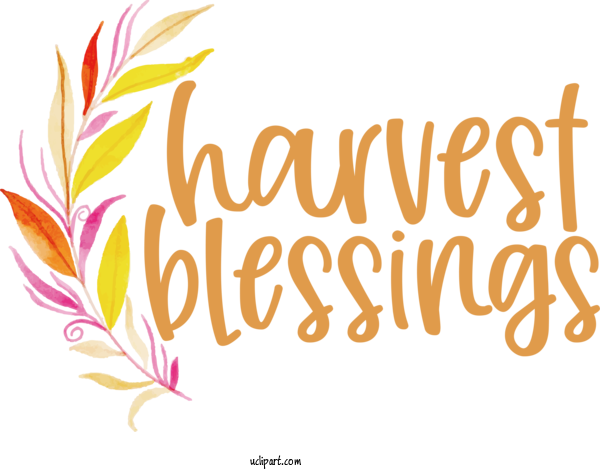 Free Holidays Floral Design Logo Design For Thanksgiving Clipart Transparent Background