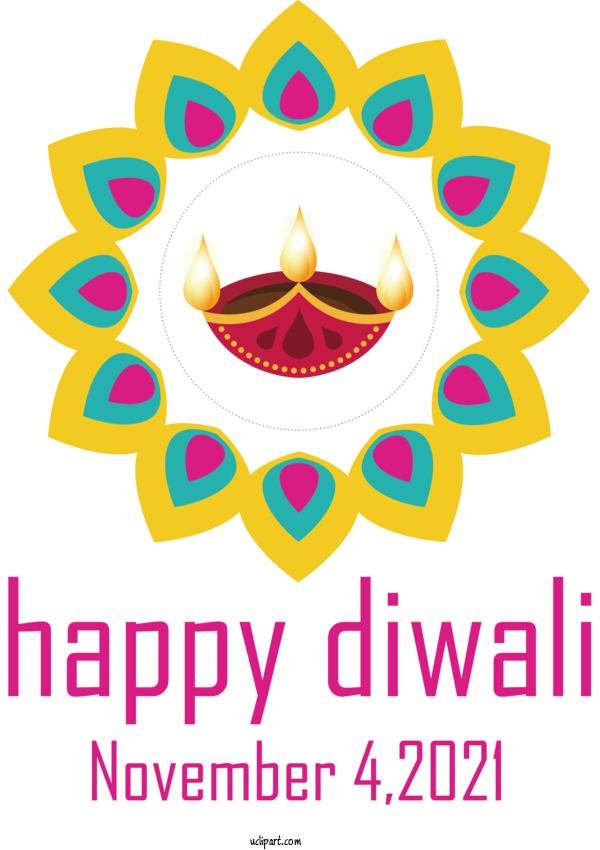 Free Holidays Diwali Logo 3D Computer Graphics For Diwali Clipart Transparent Background