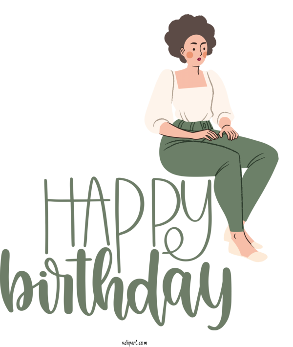 Free Occasions Human Logo Font For Birthday Clipart Transparent Background