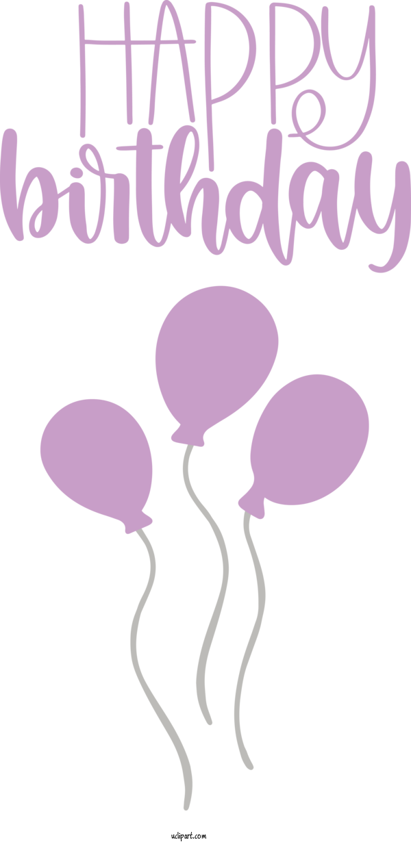 Free Occasions Design Flower Pink M For Birthday Clipart Transparent Background