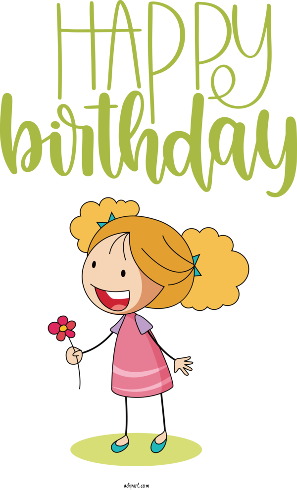 Free Occasions Human Cartoon Happiness For Birthday Clipart Transparent Background