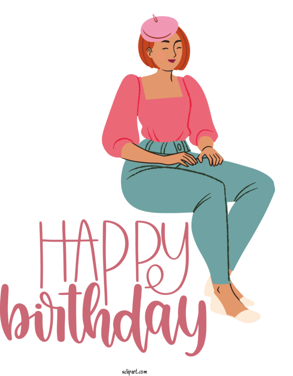 Free Occasions Birthday Invitation Human Clothing For Birthday Clipart Transparent Background