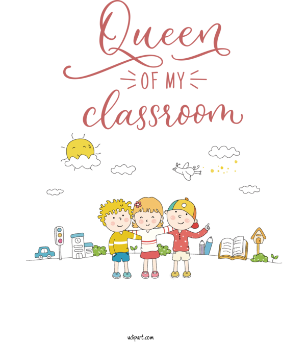 Free School Cartoon Drawing Feeling For Classroom Clipart Transparent Background