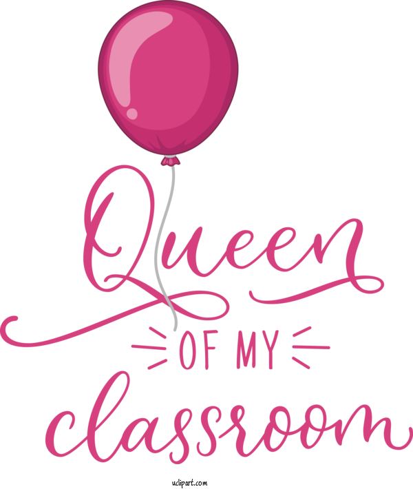 Free School Logo Balloon Design For Classroom Clipart Transparent Background