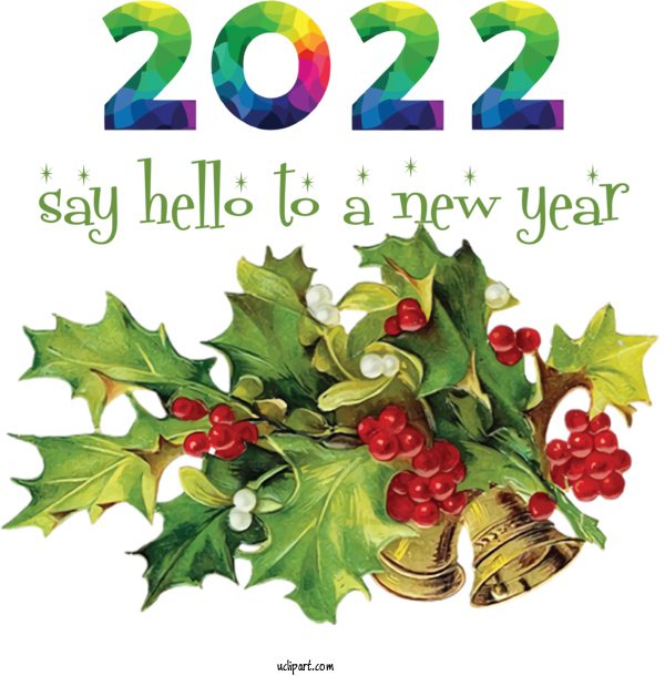 Free Holidays Christmas Day Rudolph Christmas Card For New Year 2022 Clipart Transparent Background