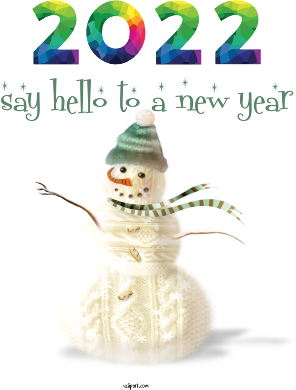 Free Holidays Rudolph Snowman Christmas Day For New Year 2022 Clipart Transparent Background