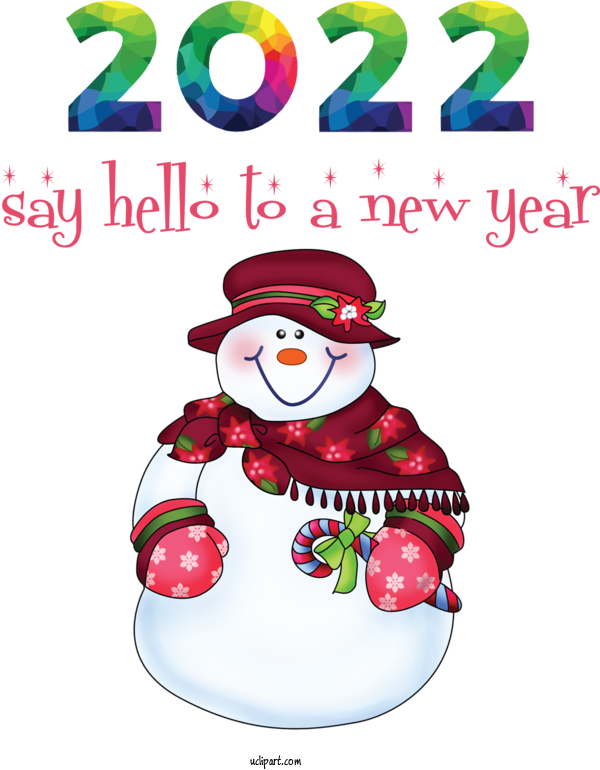 Free Holidays Christmas Day Rudolph New Year For New Year 2022 Clipart Transparent Background