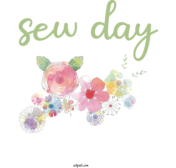 Free Clothing Floral Design Pollinator Design For Sewing Clipart Transparent Background
