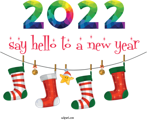 Free Holidays Christmas Stocking Christmas Day Bauble For New Year 2022 Clipart Transparent Background