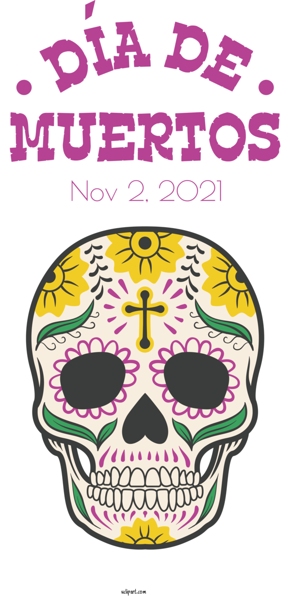 Free Holidays Calavera Day Of The Dead La Calavera Catrina For Day Of The Dead Clipart Transparent Background