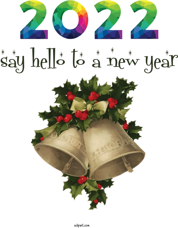 Free Holidays Christmas Day Jingle Bell Bell For New Year 2022 Clipart Transparent Background