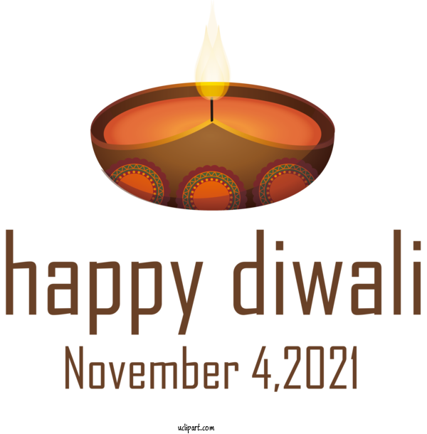 Free Holidays Design Font Lighting For Diwali Clipart Transparent Background