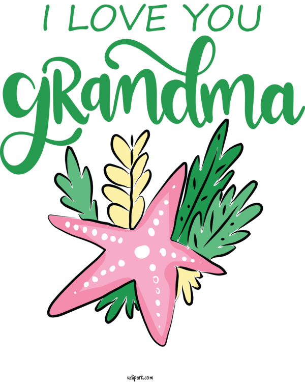 Free Holidays Leaf Flower Plant Stem For Grandparents Day Clipart Transparent Background
