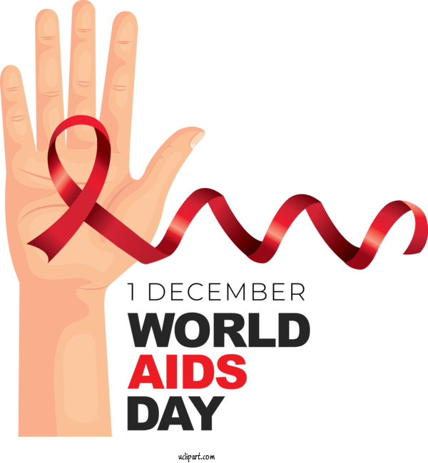 Free Holidays World AIDS Day Blood Donation Red Ribbon For World AIDS Day Clipart Transparent Background