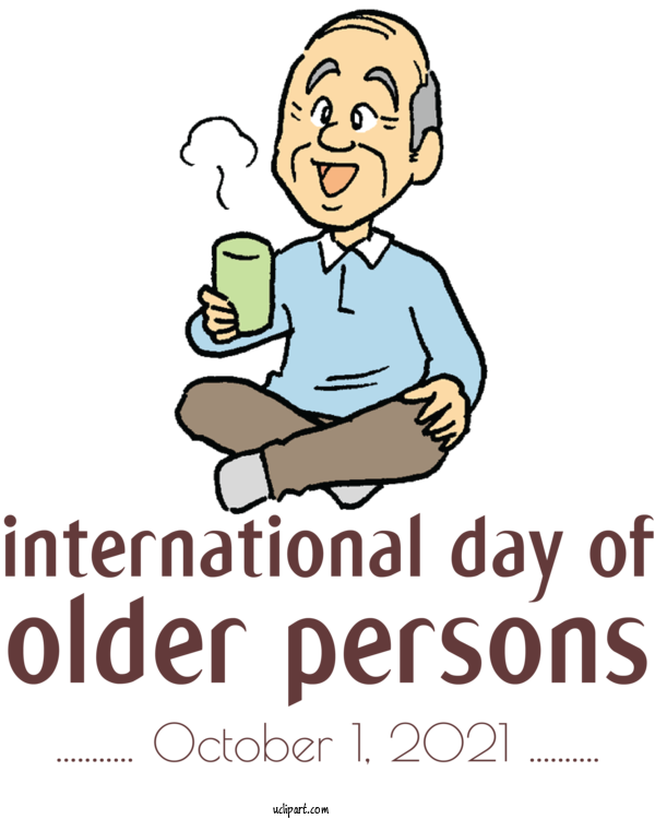 Free People International School Award Human Cartoon For Elderly Clipart Transparent Background