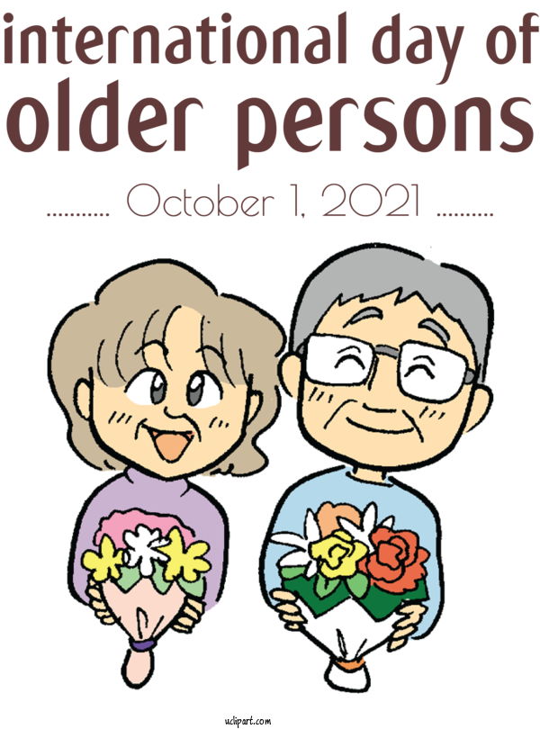 Free People Human Cartoon Happiness For Elderly Clipart Transparent Background