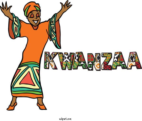 Free Holidays Africa African Americans For Kwanzaa Clipart Transparent Background