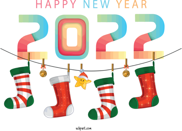 Free Holidays Christmas Stocking Christmas Day Transparent Christmas For New Year 2022 Clipart Transparent Background