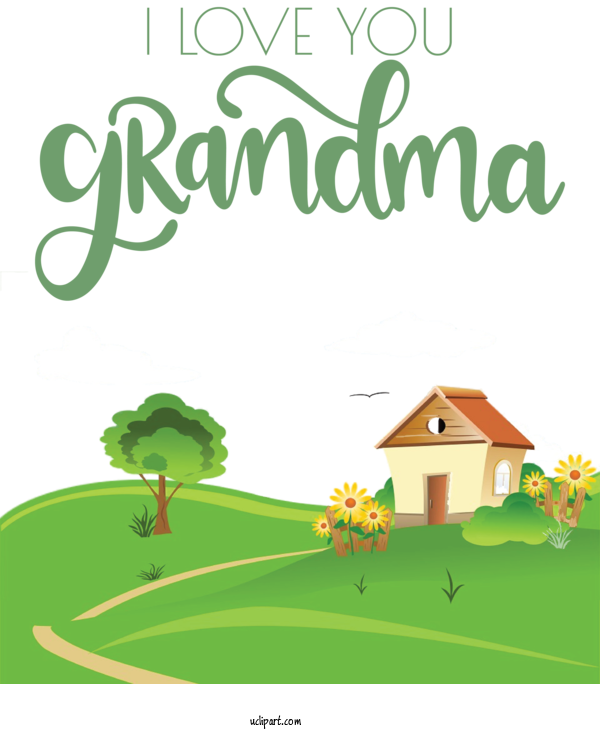Free Holidays Leaf Cartoon Logo For Grandparents Day Clipart Transparent Background