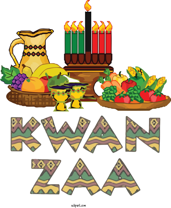 Free Holidays Kinara Candle Birthday For Kwanzaa Clipart Transparent Background