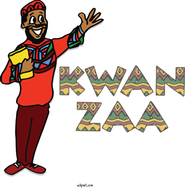 Free Holidays Human Design Cartoon For Kwanzaa Clipart Transparent Background