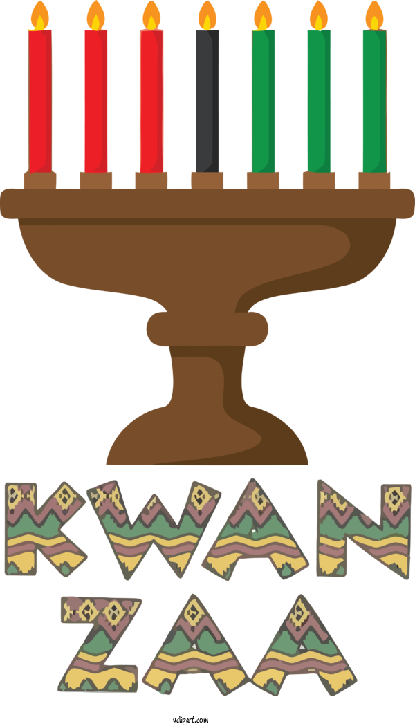 Free Holidays Candle Holder Candle Design For Kwanzaa Clipart Transparent Background
