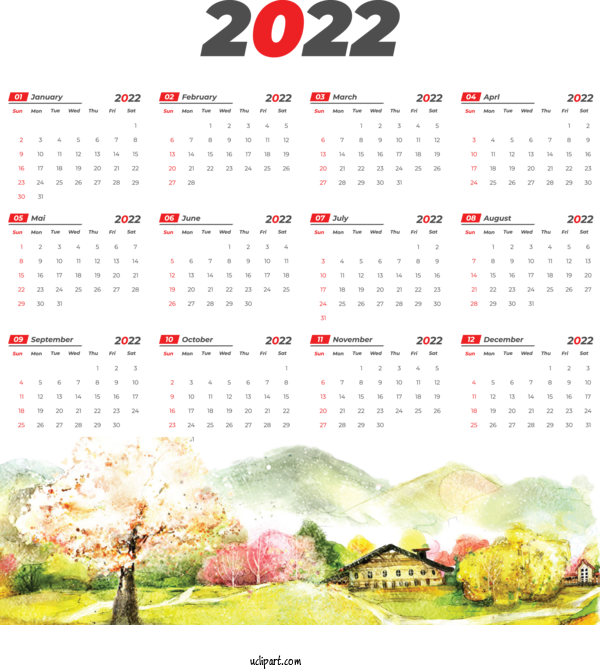 Free Life Design Stroke Calendar System For Yearly Calendar Clipart Transparent Background