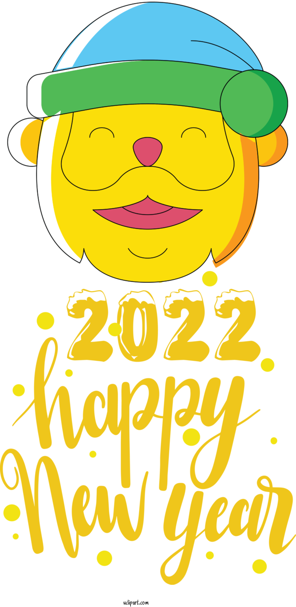 Free Holidays Smiley Emoticon LON:0JJW For New Year 2022 Clipart Transparent Background