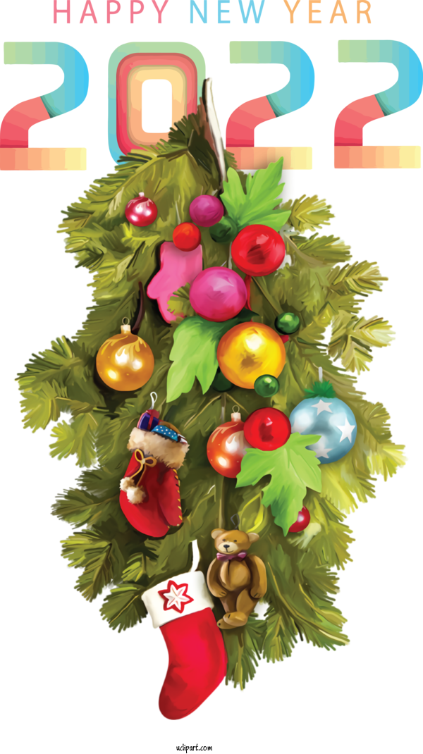 Free Holidays Christmas Day Bauble Christmas Tree For New Year 2022 Clipart Transparent Background