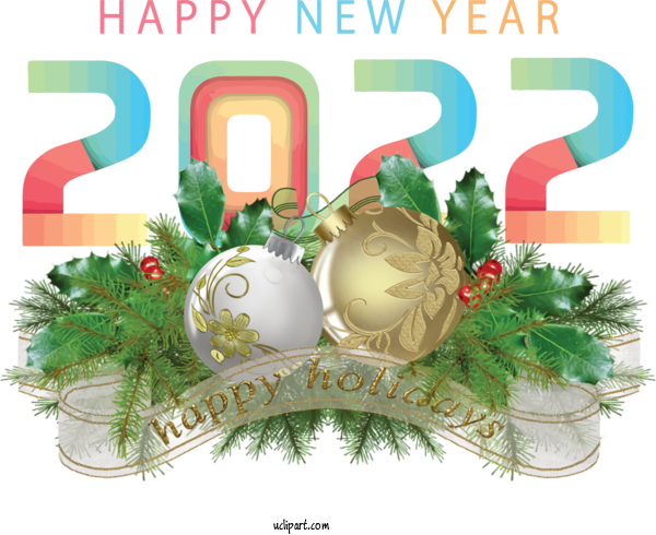 Free Holidays Bauble Christmas Day Christmas Decoration For New Year 2022 Clipart Transparent Background