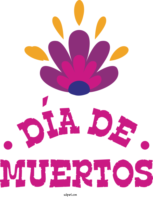 Free Holidays Floral Design Cut Flowers Logo For Day Of The Dead Clipart Transparent Background