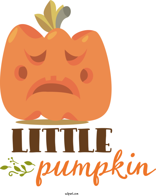 Free Holidays Cartoon Logo Pumpkin For Thanksgiving Clipart Transparent Background