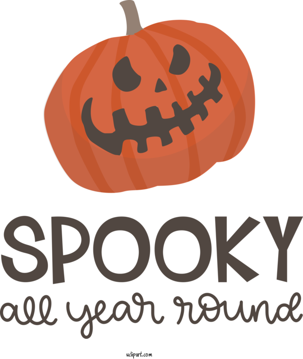 Free Holidays Jack O' Lantern Logo Design For Halloween Clipart Transparent Background