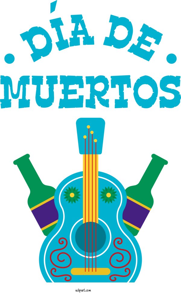Free Holidays Guitar Accessory Human Logo For Day Of The Dead Clipart Transparent Background