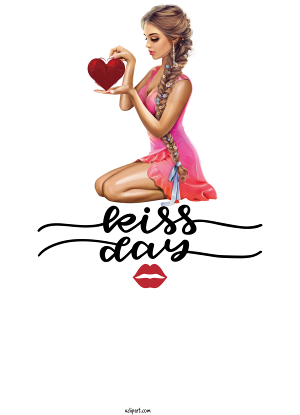 Free Holidays Pin Up Girl Drawing Painting For Valentines Day Clipart Transparent Background