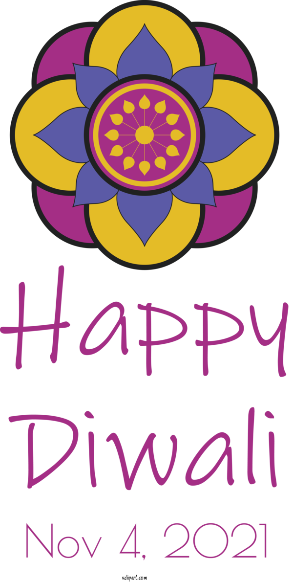 Free Holidays Flower FLOWER FRAME Icon For Diwali Clipart Transparent Background