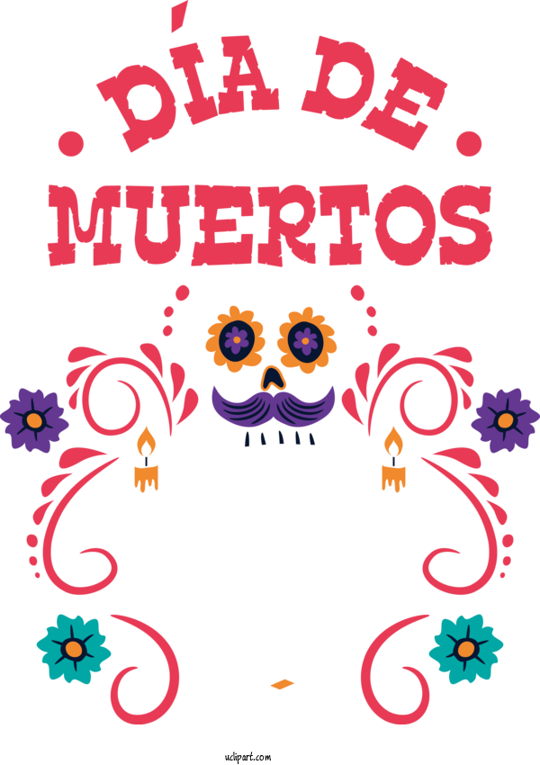 Free Holidays Cartoon Design Line For Day Of The Dead Clipart Transparent Background