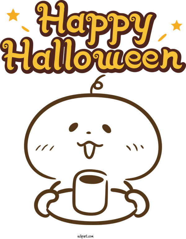 Free Holidays Happiness Cartoon Smiley For Halloween Clipart Transparent Background