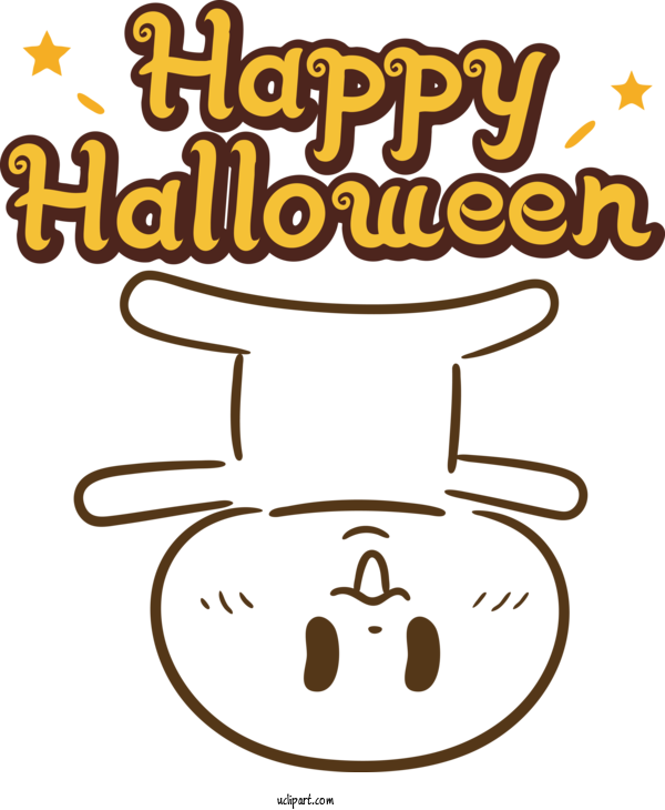 Free Holidays Human Happiness Cartoon For Halloween Clipart Transparent Background