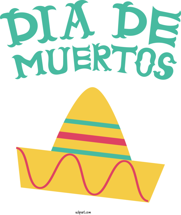 Free Holidays Party Hat Line Design For Day Of The Dead Clipart Transparent Background