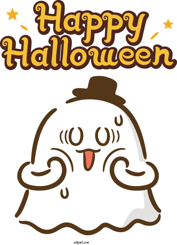 Free Holidays Cartoon Line Happiness For Halloween Clipart Transparent Background