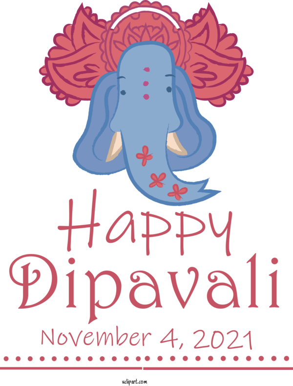 Free Holidays Festival Rangoli Logo For Diwali Clipart Transparent Background