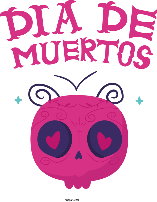 Free Holidays Design Cartoon Logo For Day Of The Dead Clipart Transparent Background