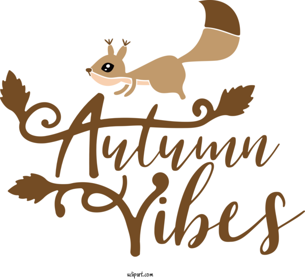 Free Nature Logo Cartoon Text For Autumn Clipart Transparent Background