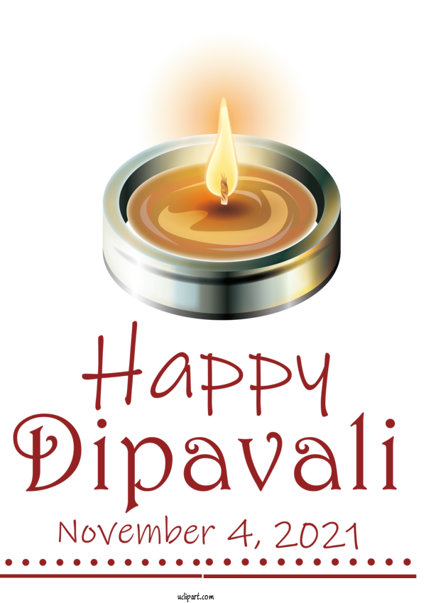 Free Holidays Design Wax Lighting For Diwali Clipart Transparent Background